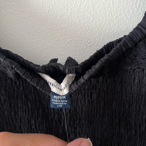 American eagle flutter sleeve smocked midi dress - Picture 3 of 4